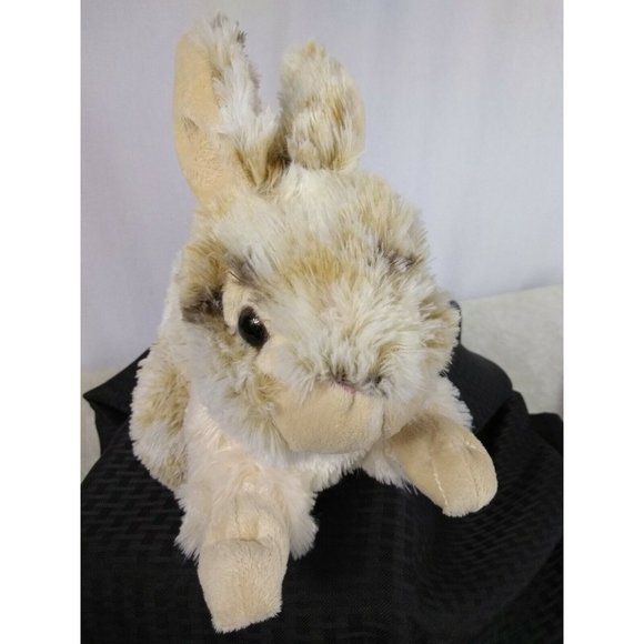 Spotted brown white 12" Rabbit stuffed plush by Dan Dee Collection - Picture 4 of 12